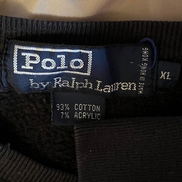 Polo Ralph Lauren men’s sweatshirt size XL black P519 - Picture 3 of 6